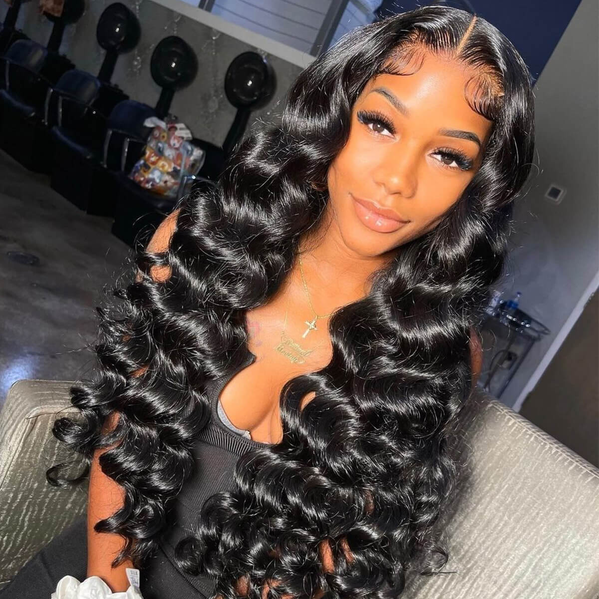 13x4 HD Lace Wig – Loose Deep | Raw Human Hair 210% Density
